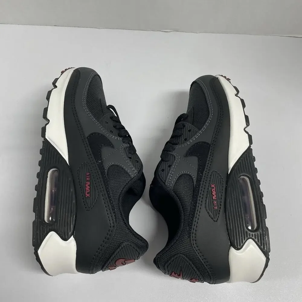 Nike Air Max 90 Anthracite Team Red DQ4071 001 Size 6 Men Size 7.5 Women Black